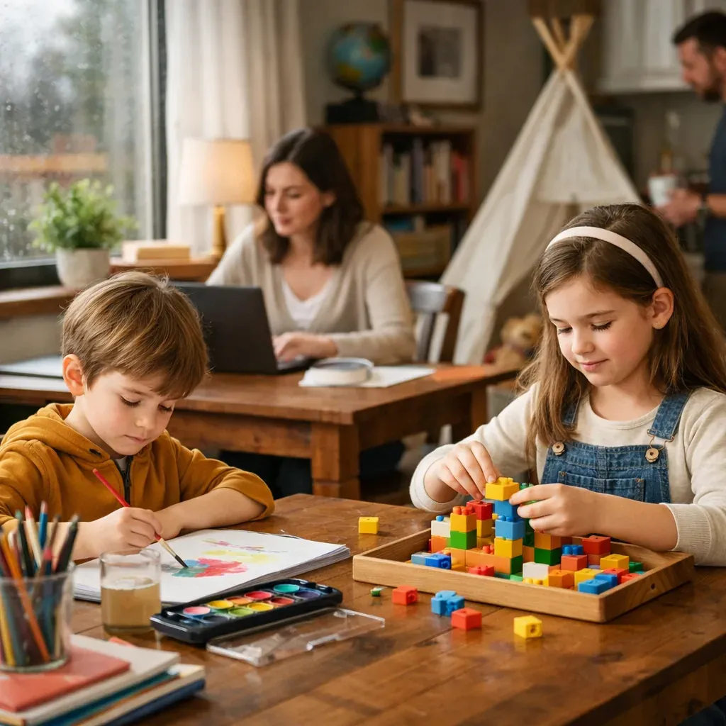 Les activités de pluie pour enfants simplifient les journées grises