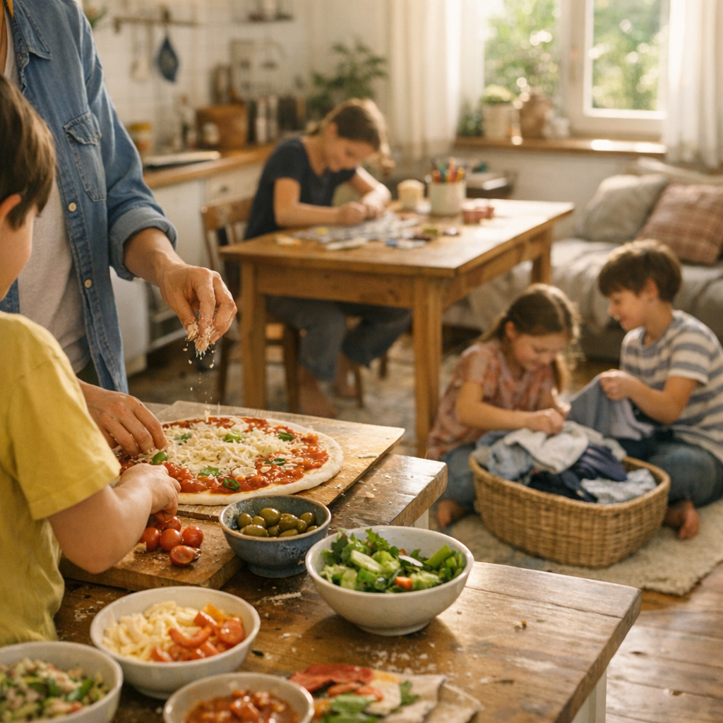 Transformer les repas et les tâches en moments partagés
