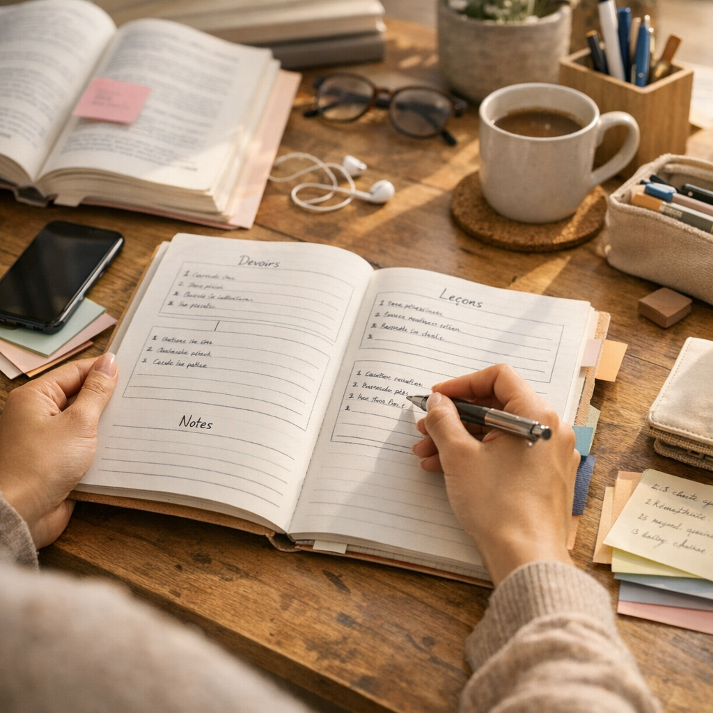 Construire une page de cahier de texte vraiment utile après chaque cours