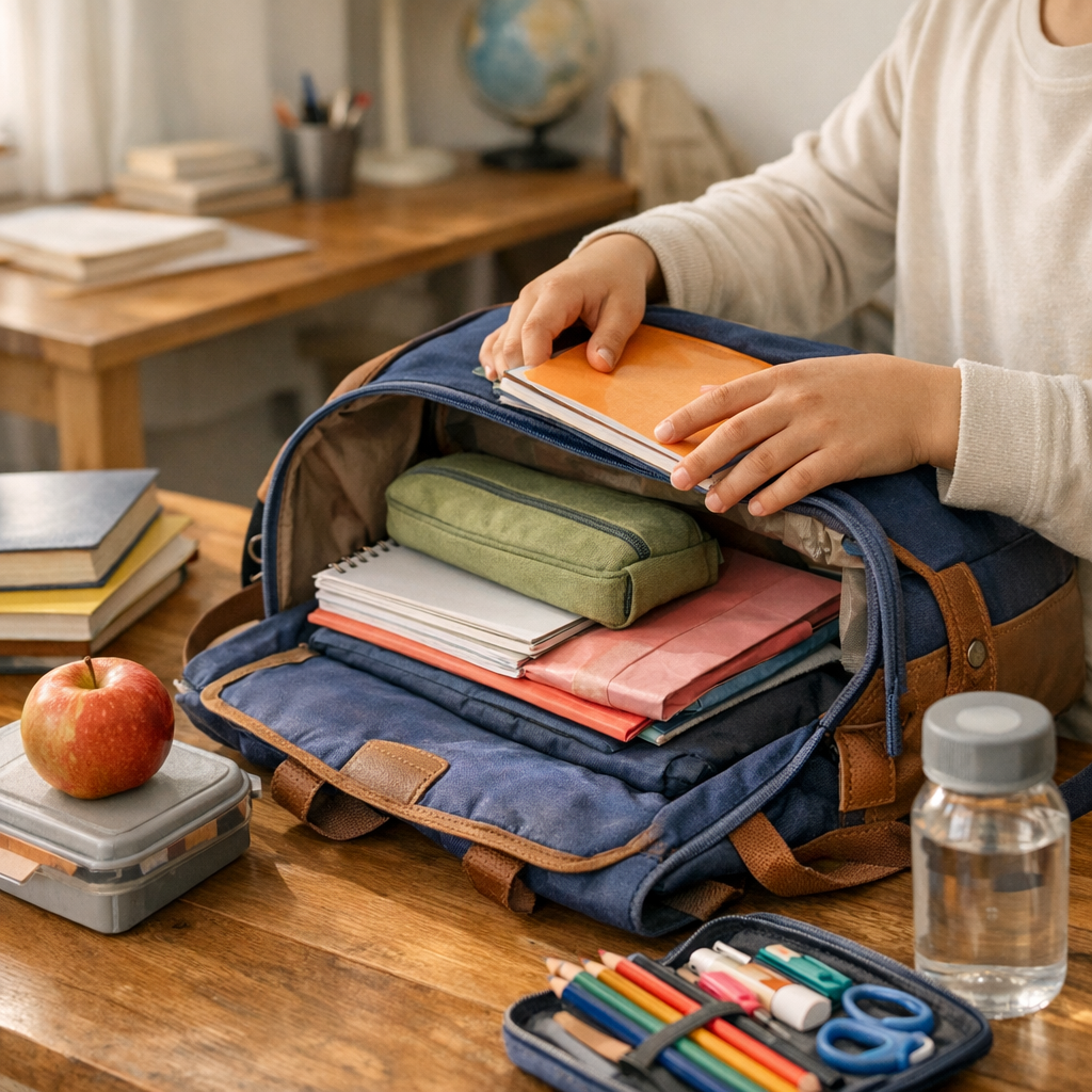 Limiter le poids du cartable sans oublier le nécessaire