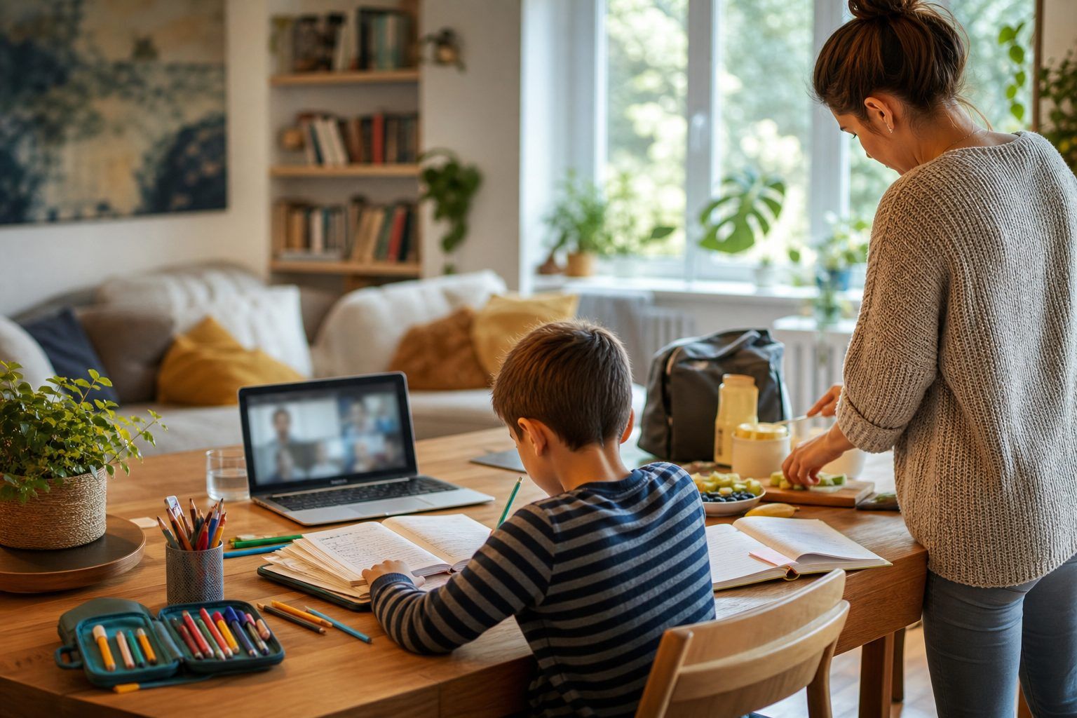 Comment préserver la scolarité et le quotidien de l’enfant à domicile ?