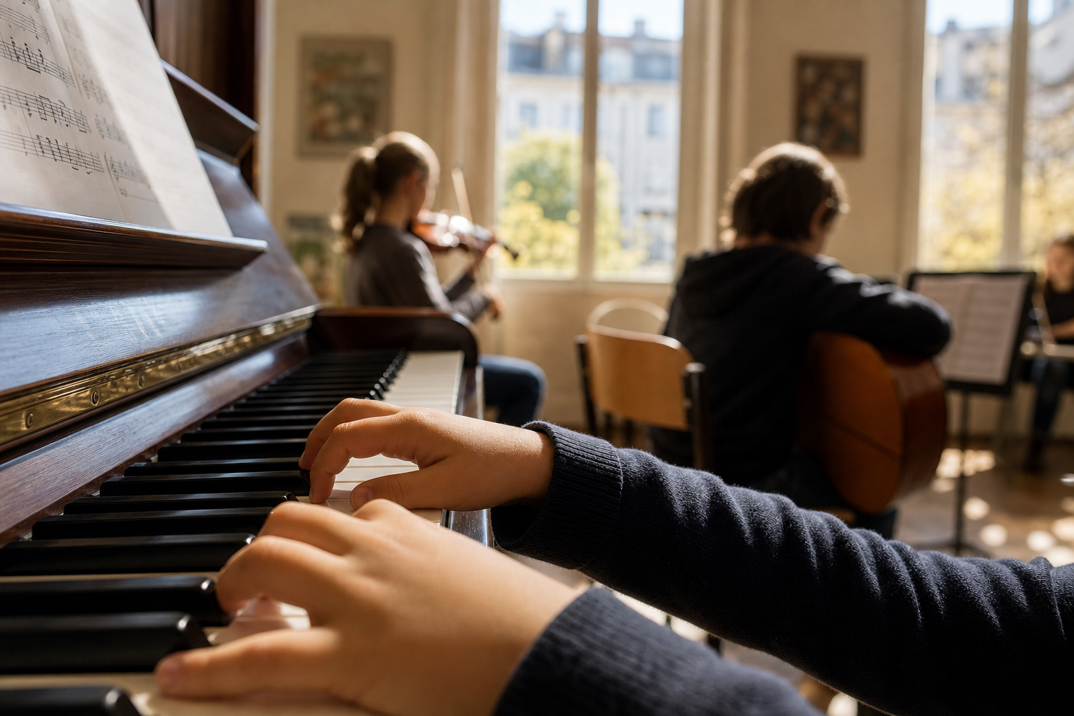Une école de musique peut s’adapter au rythme de votre enfant