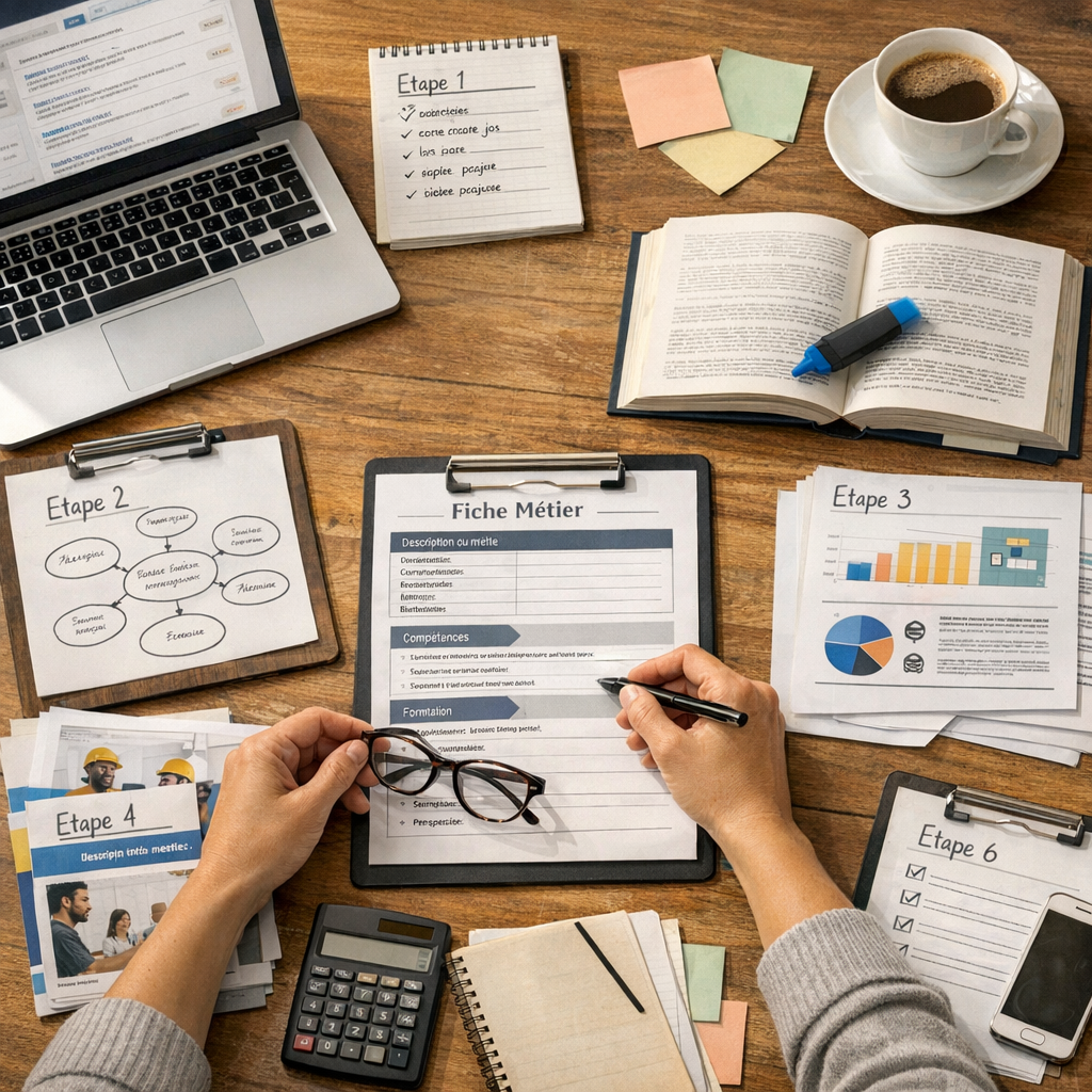 Comment faire une fiche de métier : méthode en 6 étapes