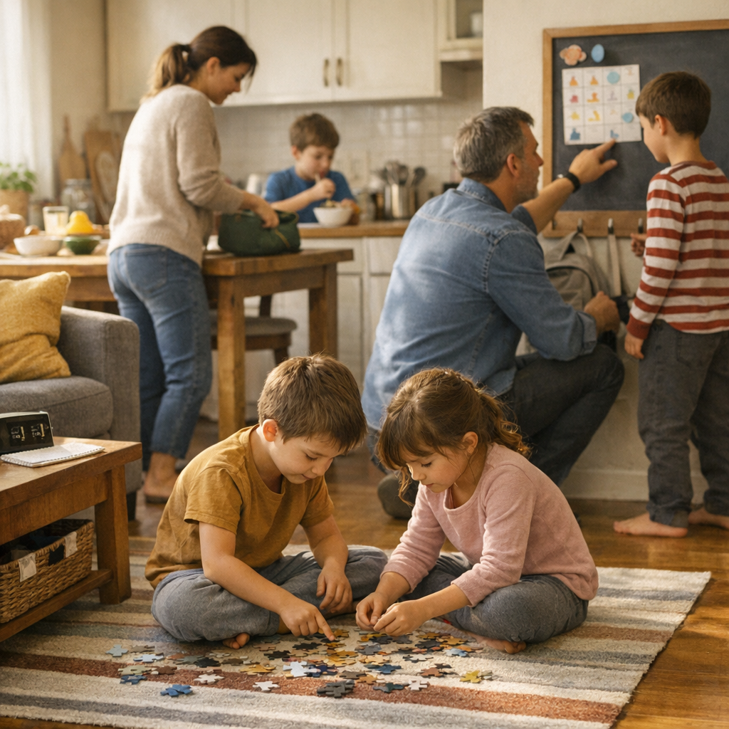 Installer des routines familiales qui réduisent les tensions