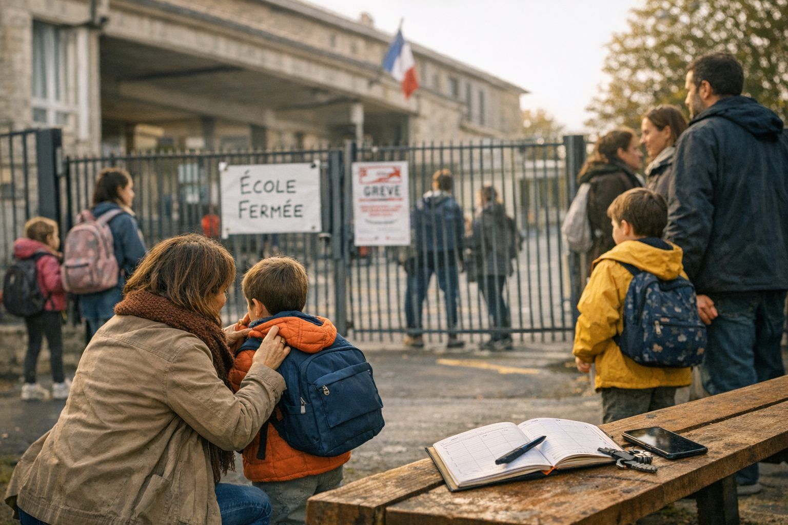 Les écoles très impactées : les bons réflexes pour les familles avant une journée de mouvement