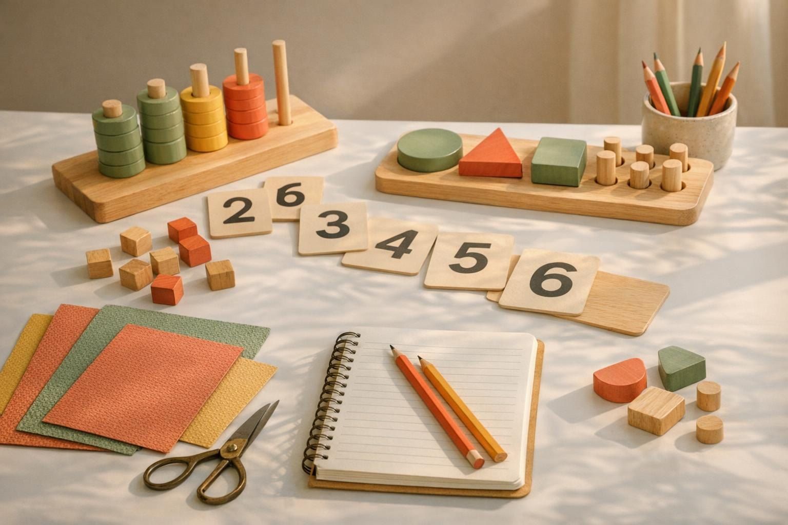 Le matériel pédagogique maison aide les enfants à apprendre