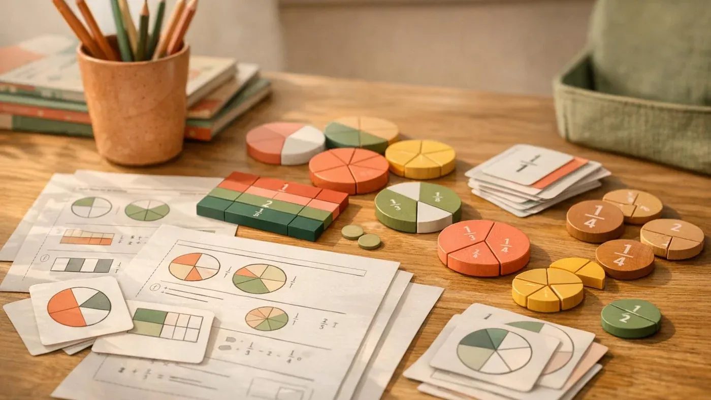 Les exercices de Fractions en CM1 aident à mieux réviser