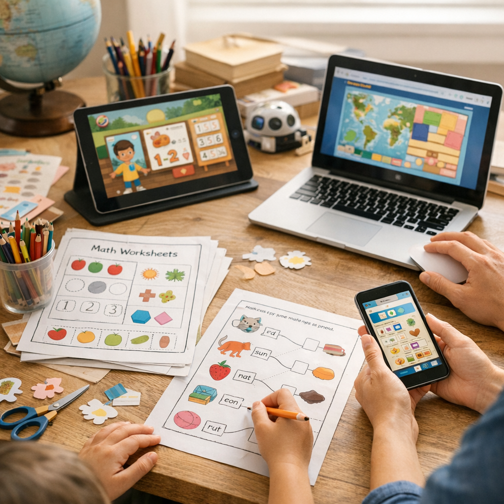 Imprimables, jeux en ligne et outils numériques : comment les combiner ?
