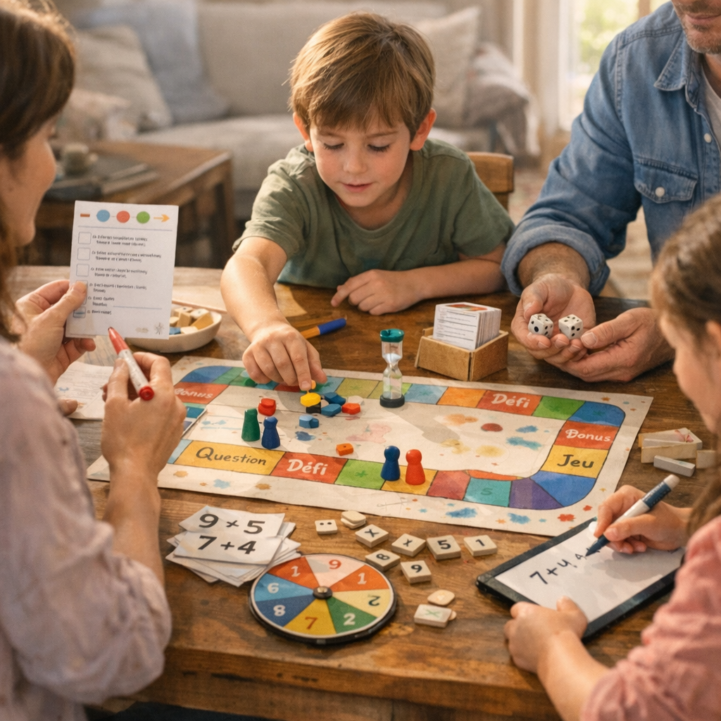Comment transformer une fiche ou un exercice en jeu familial&nbsp;?
