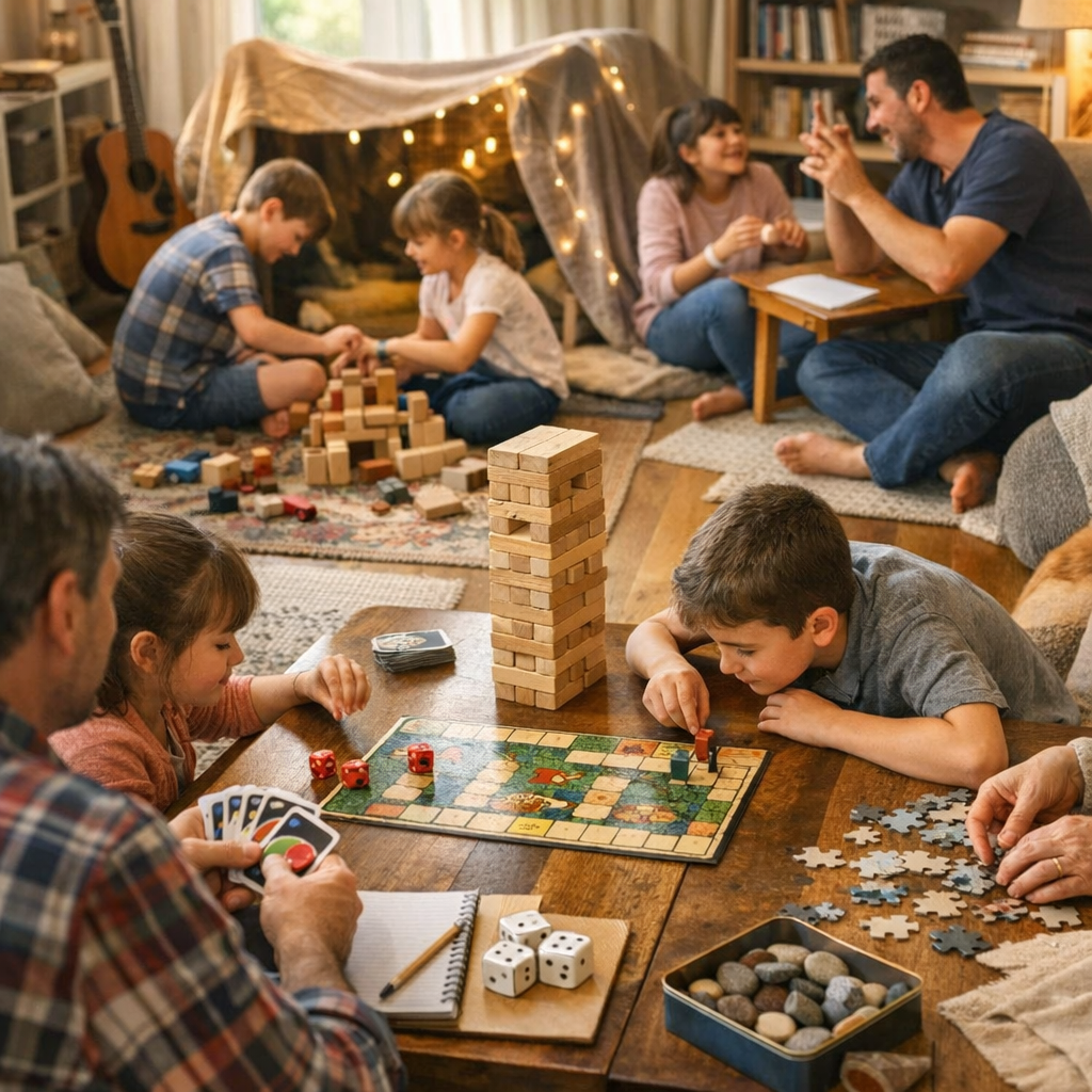 15 idées de jeux en famille sans écran à faire à la maison ou en vacances