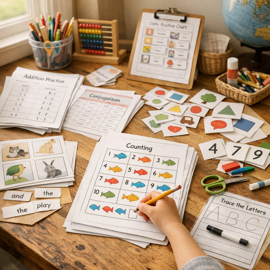 Fiches, exercices et imprimables&nbsp;: comment les rendre vraiment utiles