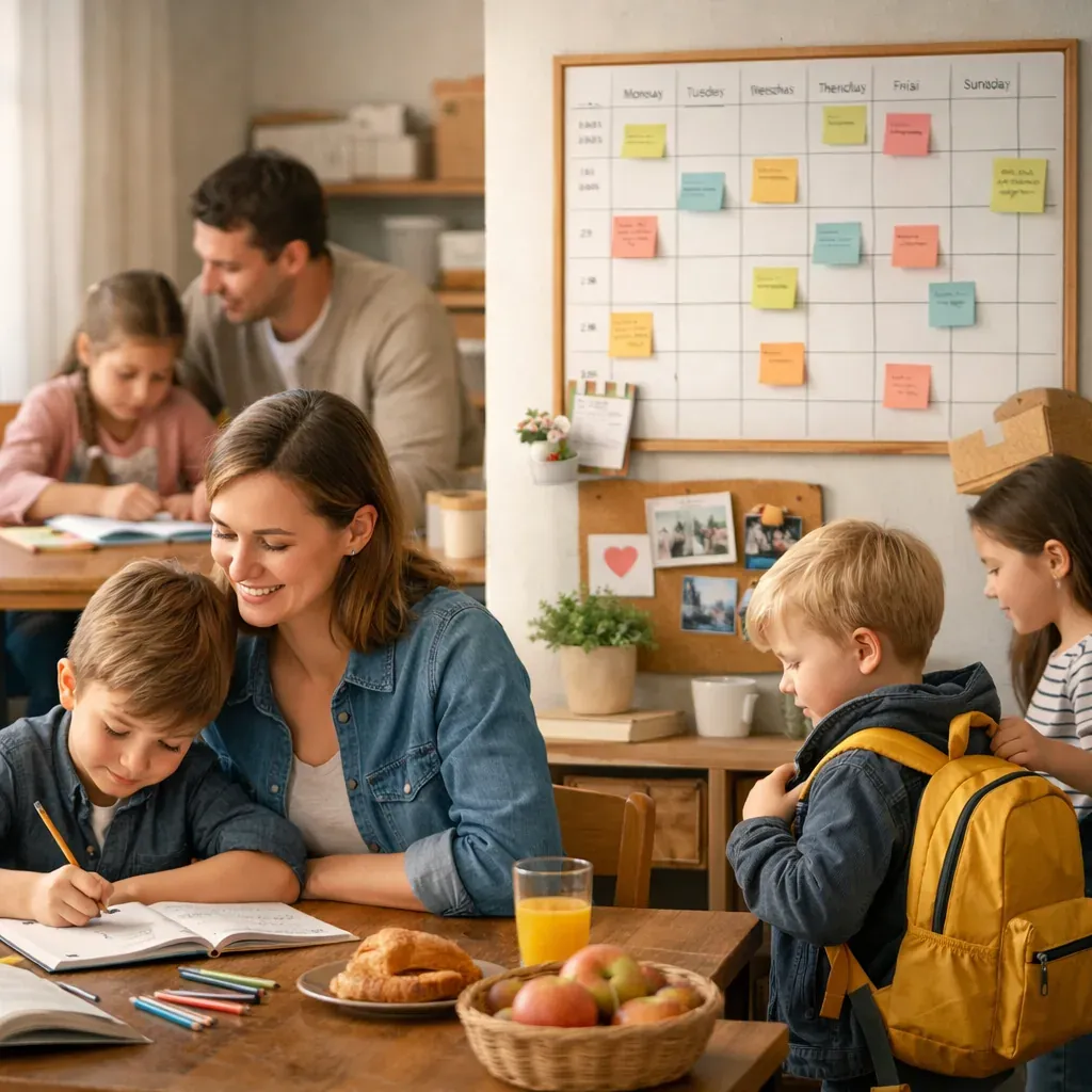Le planning familial de la semaine aide à alléger le quotidien