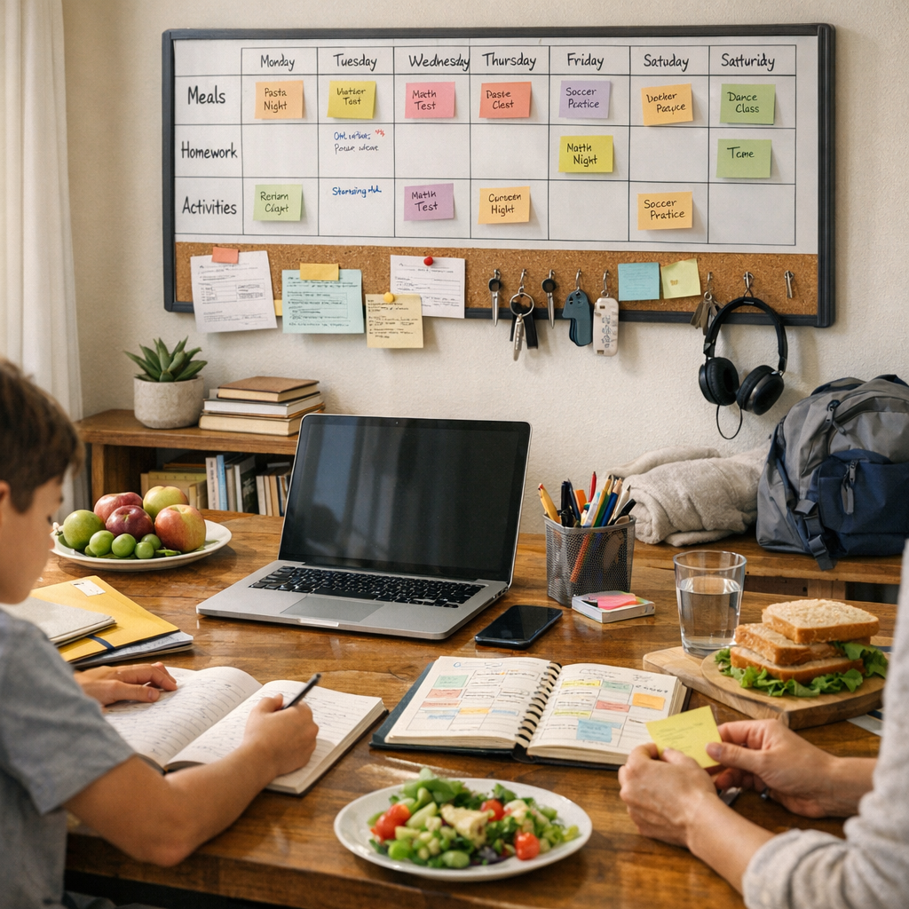 Repas, devoirs, activités : réunir les informations au même endroit