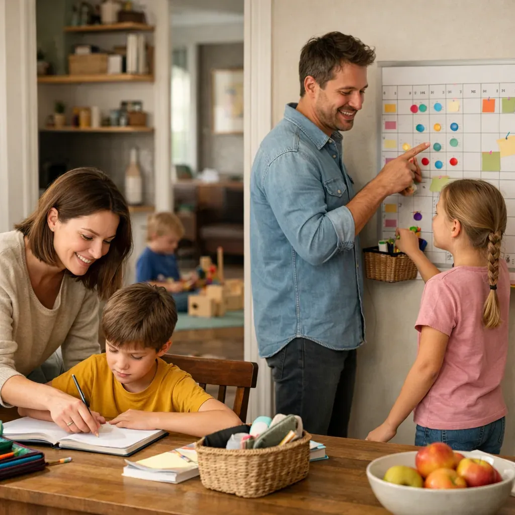 Le Planning des tâches ménagères aide la famille à s’organiser