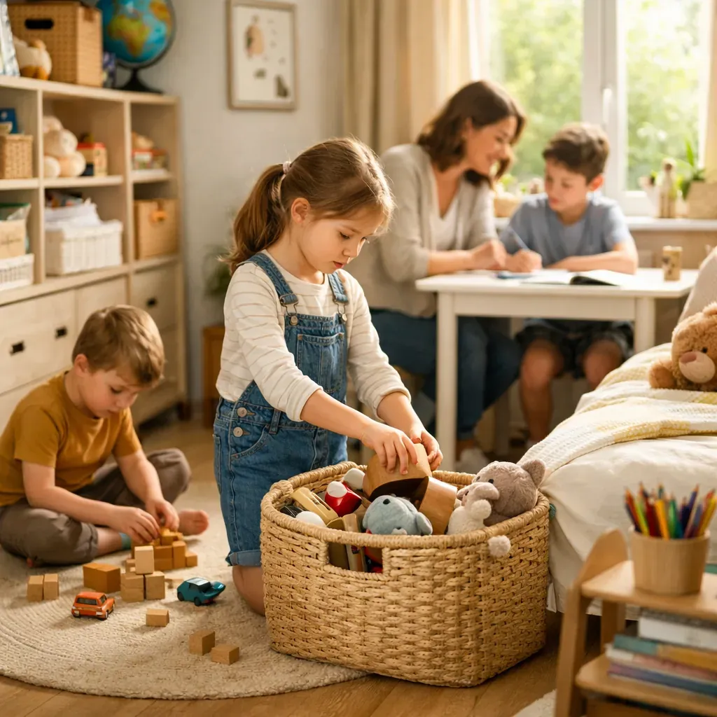 Le rangement de chambre d’enfant devient une routine simple