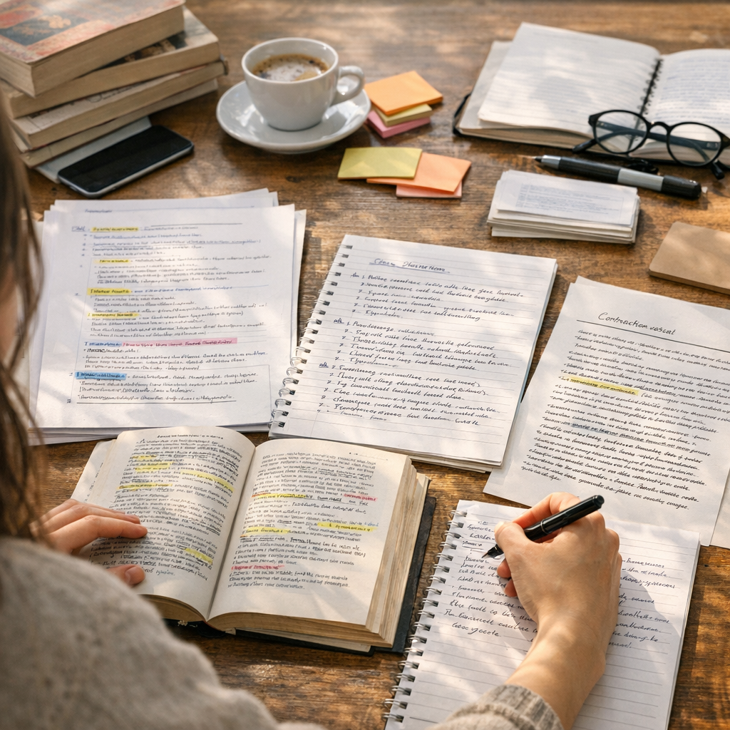 Réviser l’écrit : commentaire, dissertation et contraction-essai