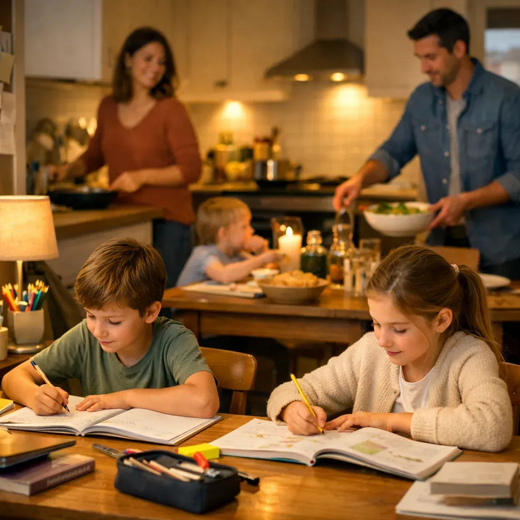 La routine devoirs et repas apaise les soirées chargées