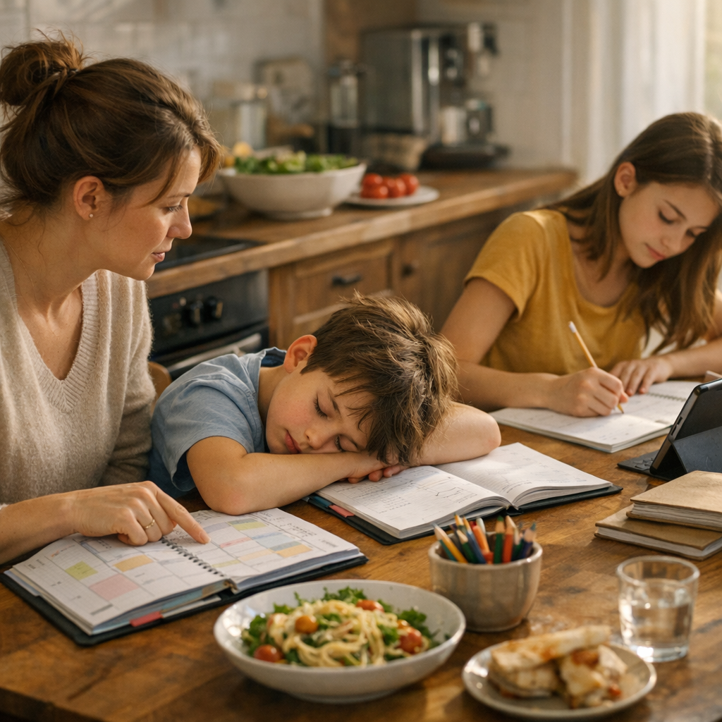 Adapter le planning selon l’âge, la fatigue et les devoirs