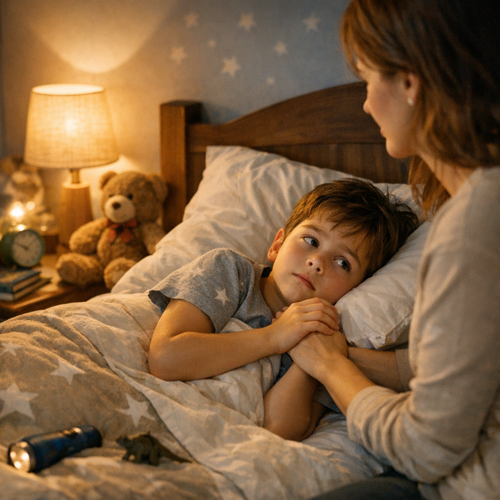 Gérer les peurs, les émotions et les demandes répétées au coucher
