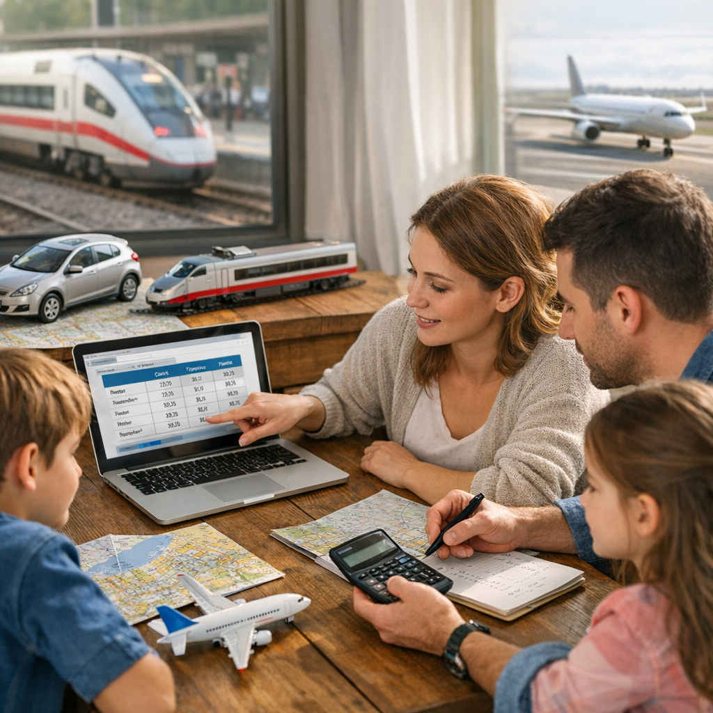 3. Comment comparer concrètement voiture, train, bus et avion pour savoir si le week-end reste pas cher ?